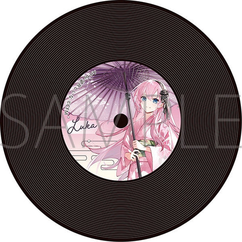 『初音ミクシリーズ』レコード風コースター/巡音ルカ